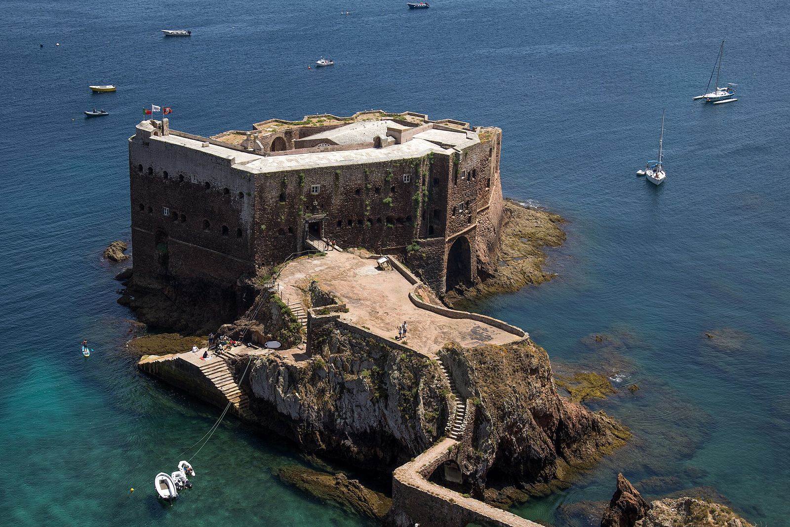 The Fort of São João Baptista on its rock in the Berlengas