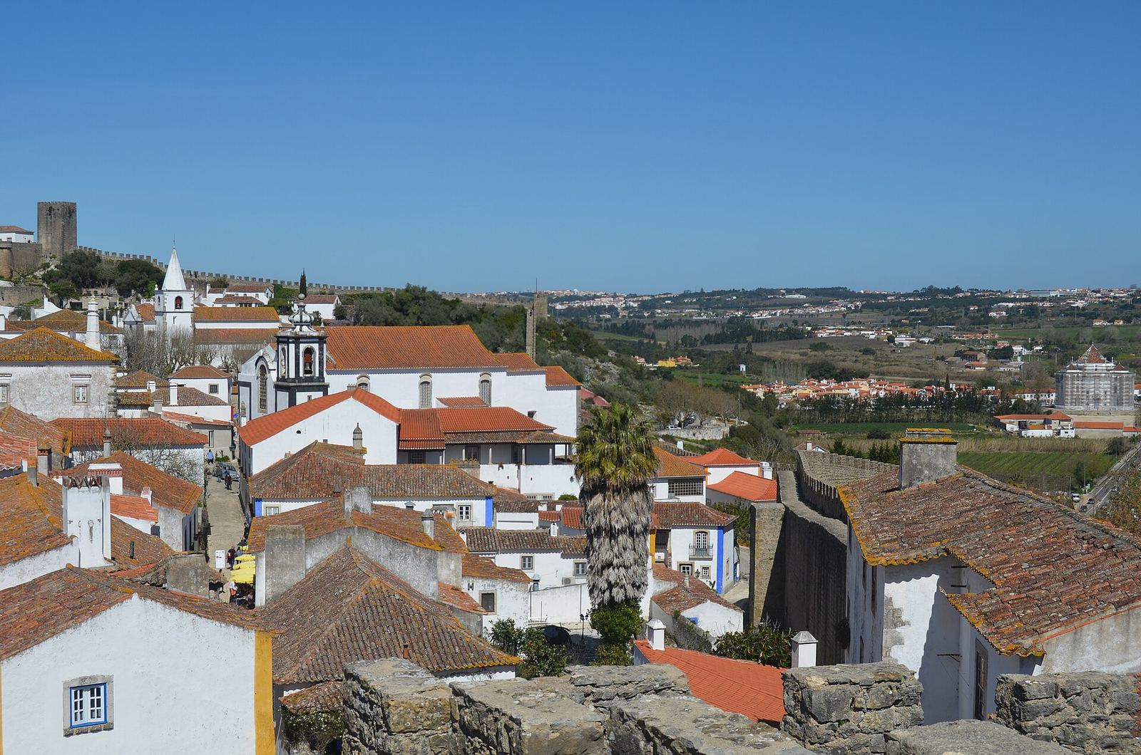 Rooftops of Óbidos seen from the town walls