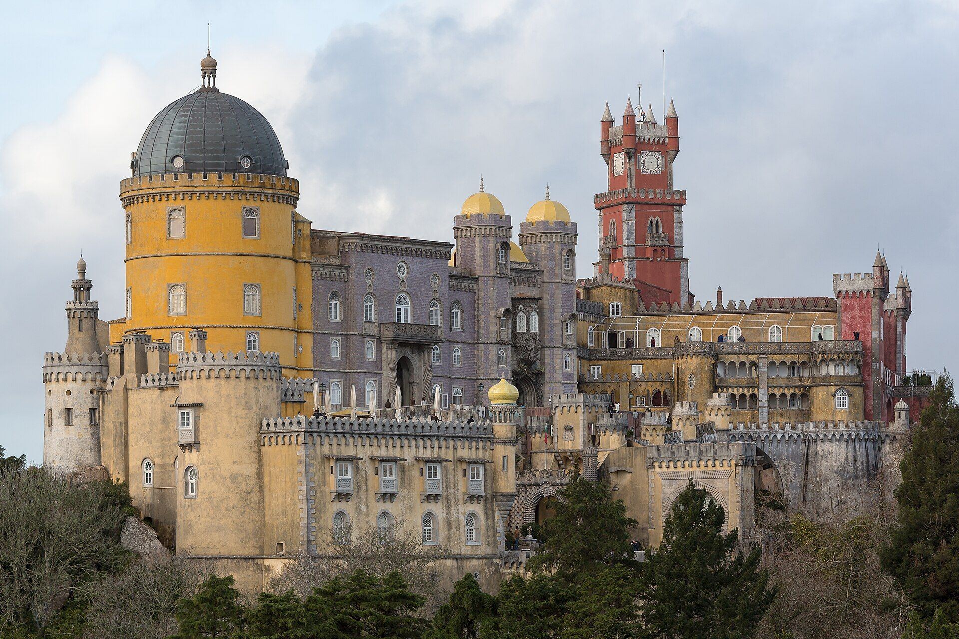 The colourful Pena Palace in Sintra